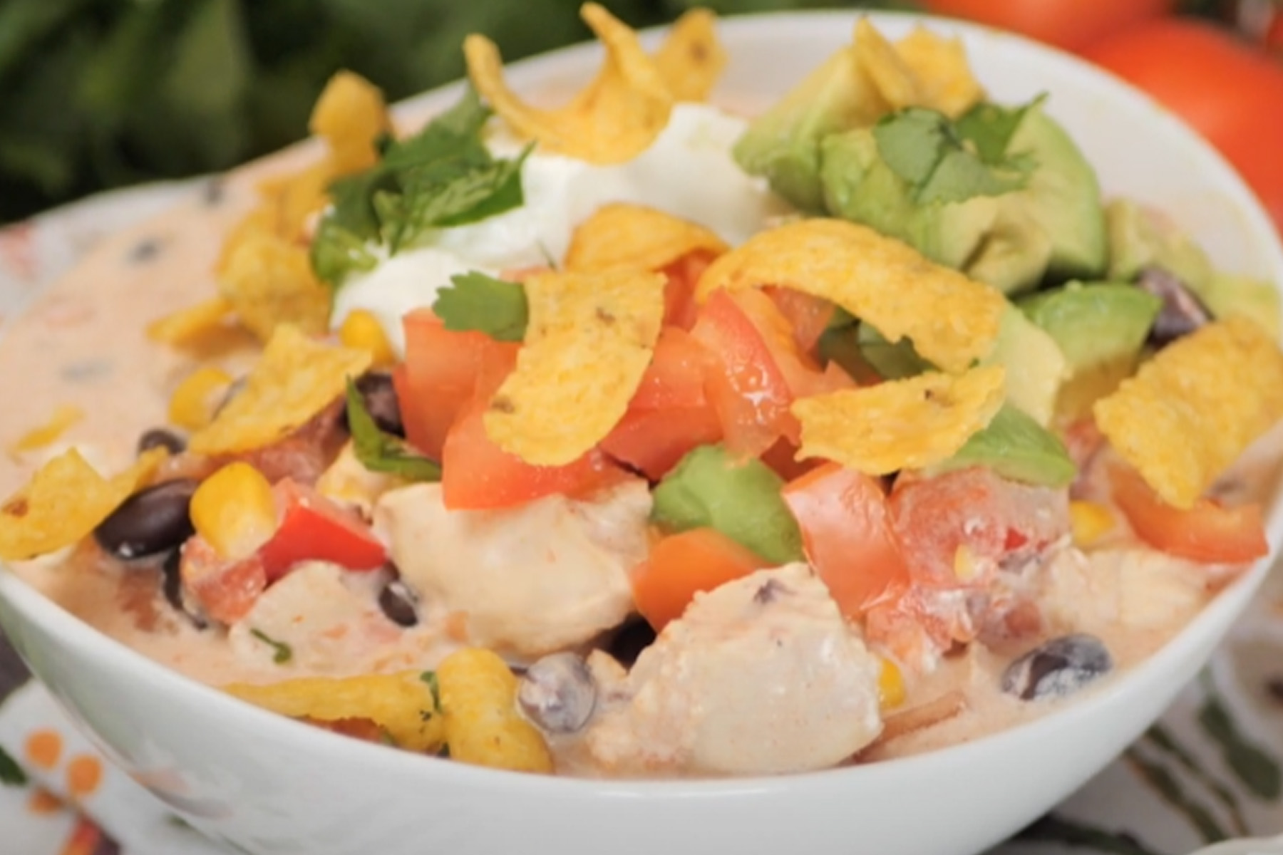 Creamy Chicken Tortilla Soup Recipe With Cream Cheese